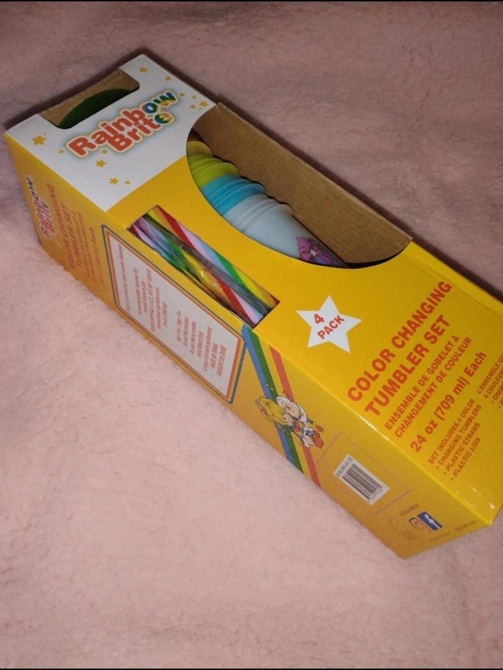 NIB Rainbow Brite Color changing Tumblers